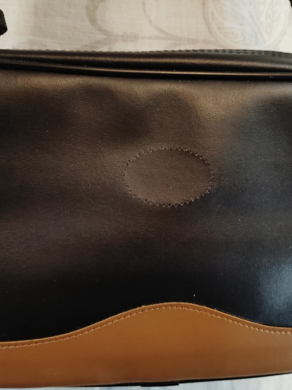 Black and Brown Crossbody Travel/ Camera Bag